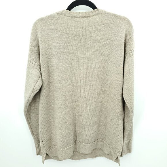 WooLovers 100% British Wool Crewneck Sweater L Tan - Picture 2 of 16